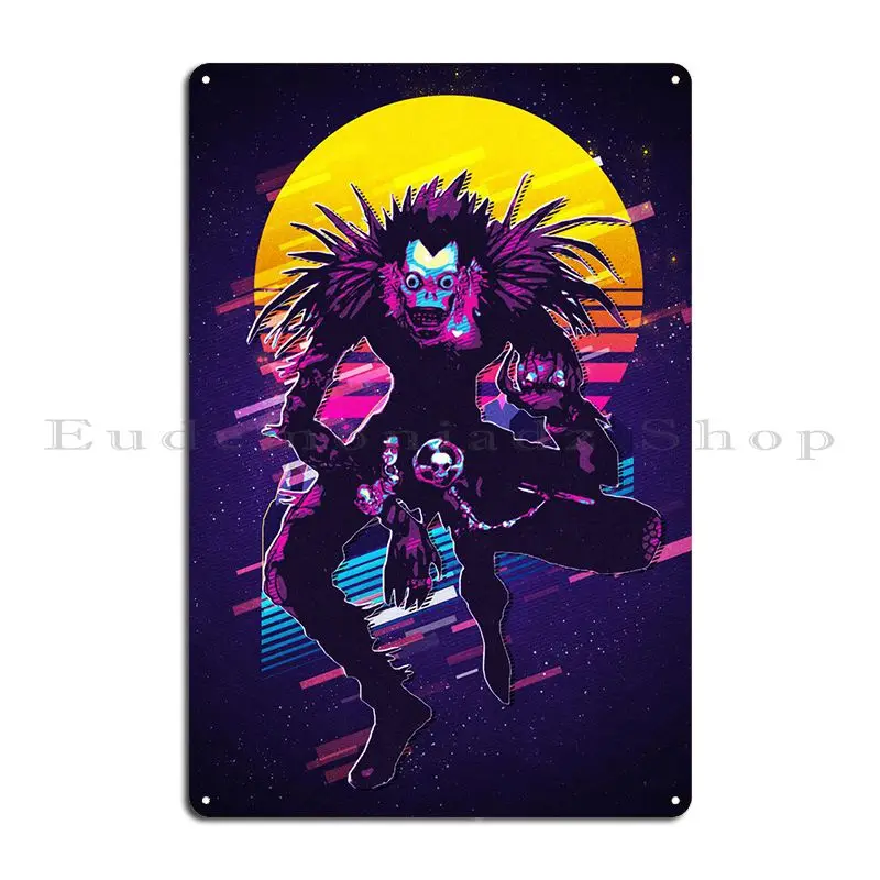 Ryuk Shinigami Metal Sign Customized Party Living Room Design Kitchen Tin Sign Poster