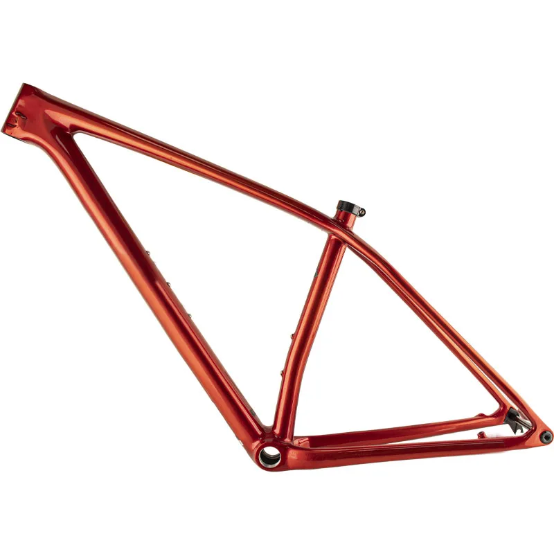 EPIC Ultra-Light Mountain Bike Frame, Carbon Fiber Bicycle, Transparent Red Frame, Boost Disc Brake, 148x12mm, 29ER