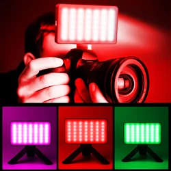 W140 RGB LED Light Video Lights Photography Fill Light CRI95+ 2500-9000K LCD Display Cold Shoe for Vlog Live Streaming Video