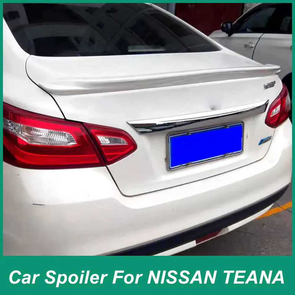 For Nissan Teana 2016-2018Rear Trunk Lid Spoiler Duck Wing Retrofit Automotive Accessories High Quality ABS Plastic Black Carbon