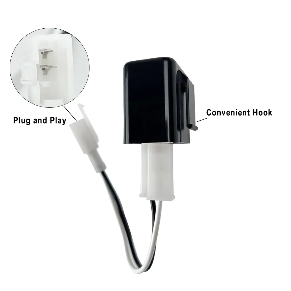 Adjustable 2-Pin Electronic LED Flasher Relay with Wires for Bikes Motorcycles Scooters Turn Signals Hyper Flash Blinkers Relay image 5