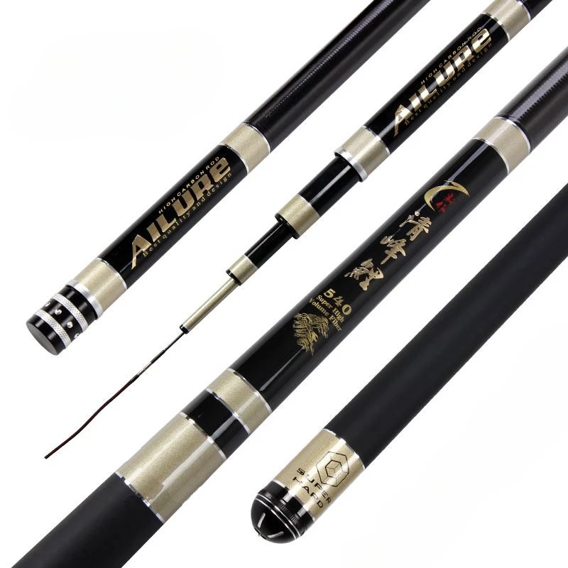 

Carp Fishing Rod Telescopic Fishing Rod 28 Tune Carbon Ultra Light Ultra Hard Lake and Reservoir Fishing Rod 3.6m-7.2m