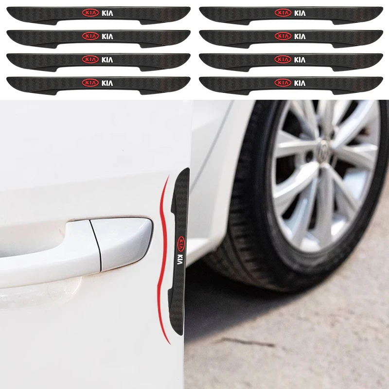 4pcs Car Door Edge Anti-collision Scratch Protection Strips Bumper Protector Sticker For KIA Rio Sportage Cerato Sorento 3 K3 K5