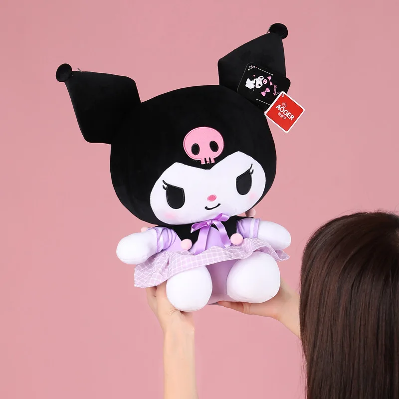 Sanrio Uniform Kuromi Knuffels Pop Melodiepop Afgespen Meisjes Een verjaardagscadeau Pop Schattig kussen Warm Hearted Companions