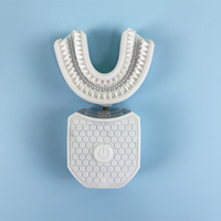 U Shape Tooth Brush Wireless Electric Adult Sonic Toothbrush Portable 360° Oral Cleaner Tongue Scraper