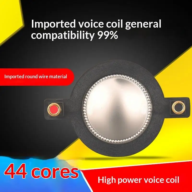 DIY Audio 44.4mm Titanium Diaphragm Voice Coil Tweeter Membrane Core for Loudspeaker Repair Installation