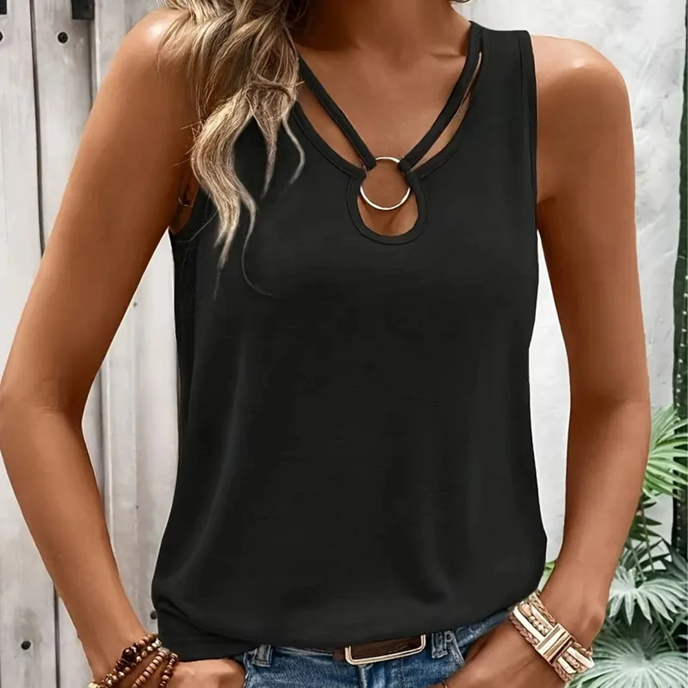 

Breathable polyester halter top for women casual vest great for daily wear and various spring summer occasions