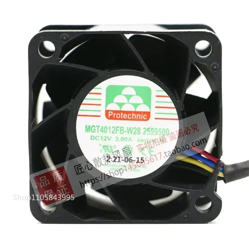 for Yongli 4CM MGT4012FB-W28 12V 3.00A PWM Speed Regulation High Performance Cooling Fan