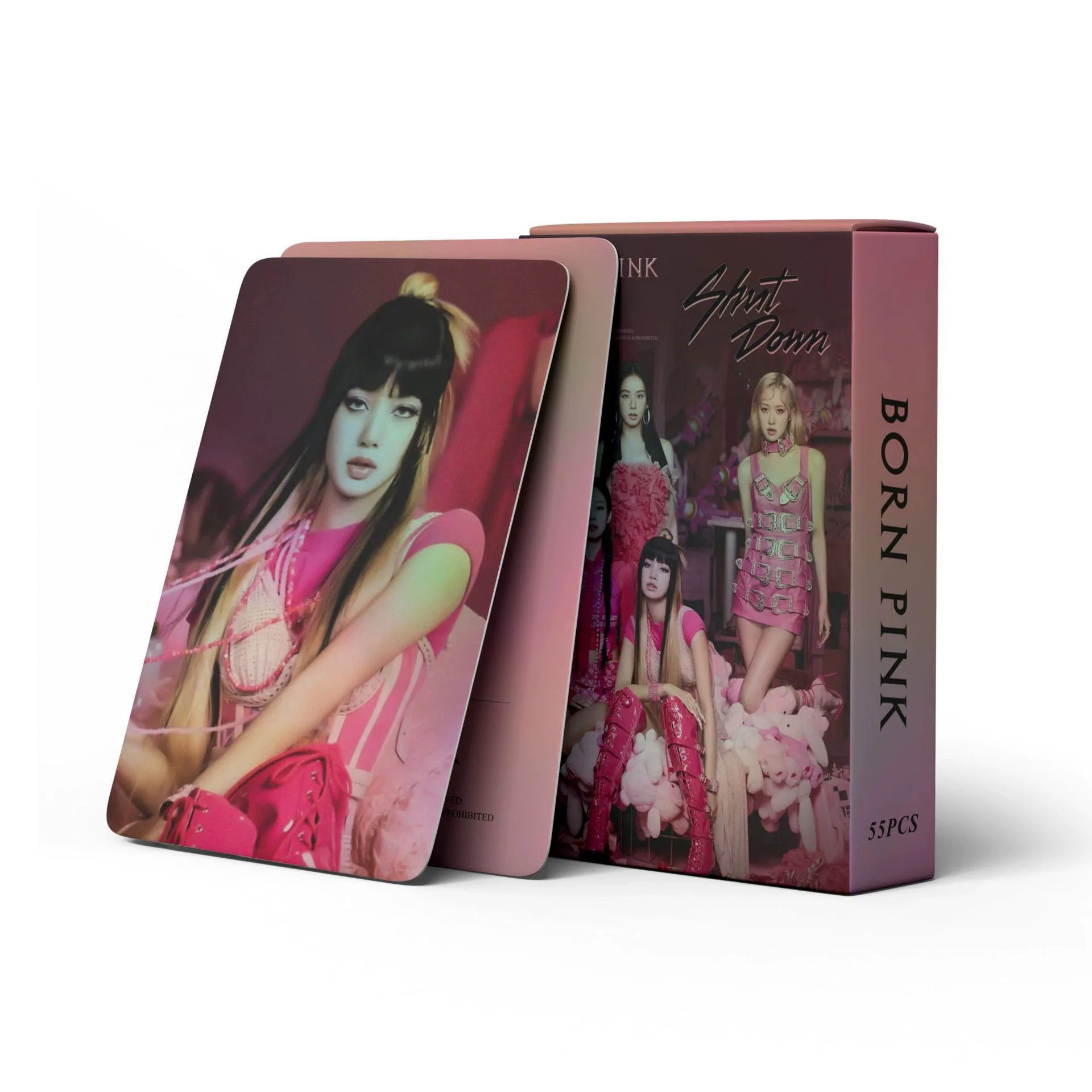 55 Pink and Ink Card Girl Group HD Exquisite Peripheral Commemorative Collection Cards