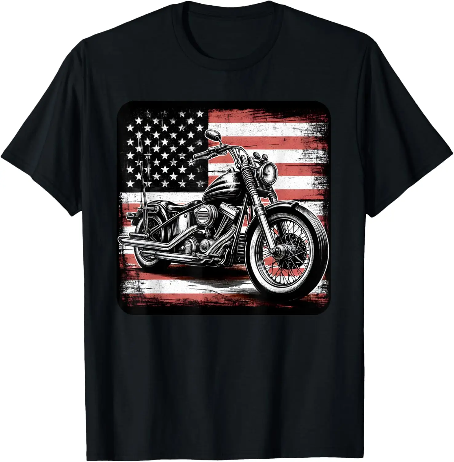 

Motorcycle Retro Biker T-Shirt Motorcycle