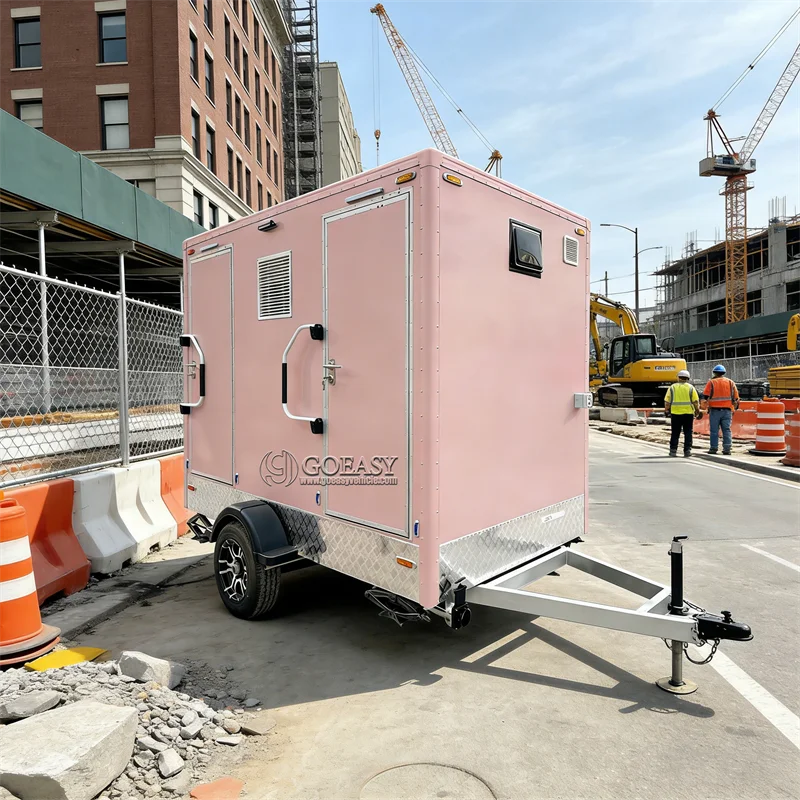 

Factory-Made Portable Toilet Trailer – Sophisticated, Customizable Outdoor Mobile Bathroom