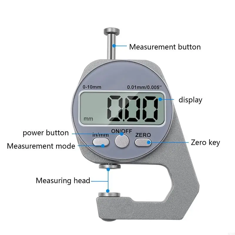 Q39b 0,01 mm d'épaisseur numérique MICROMERMIÈRE ELECTRONIQUE Micromètre 0-10 mm 2 types