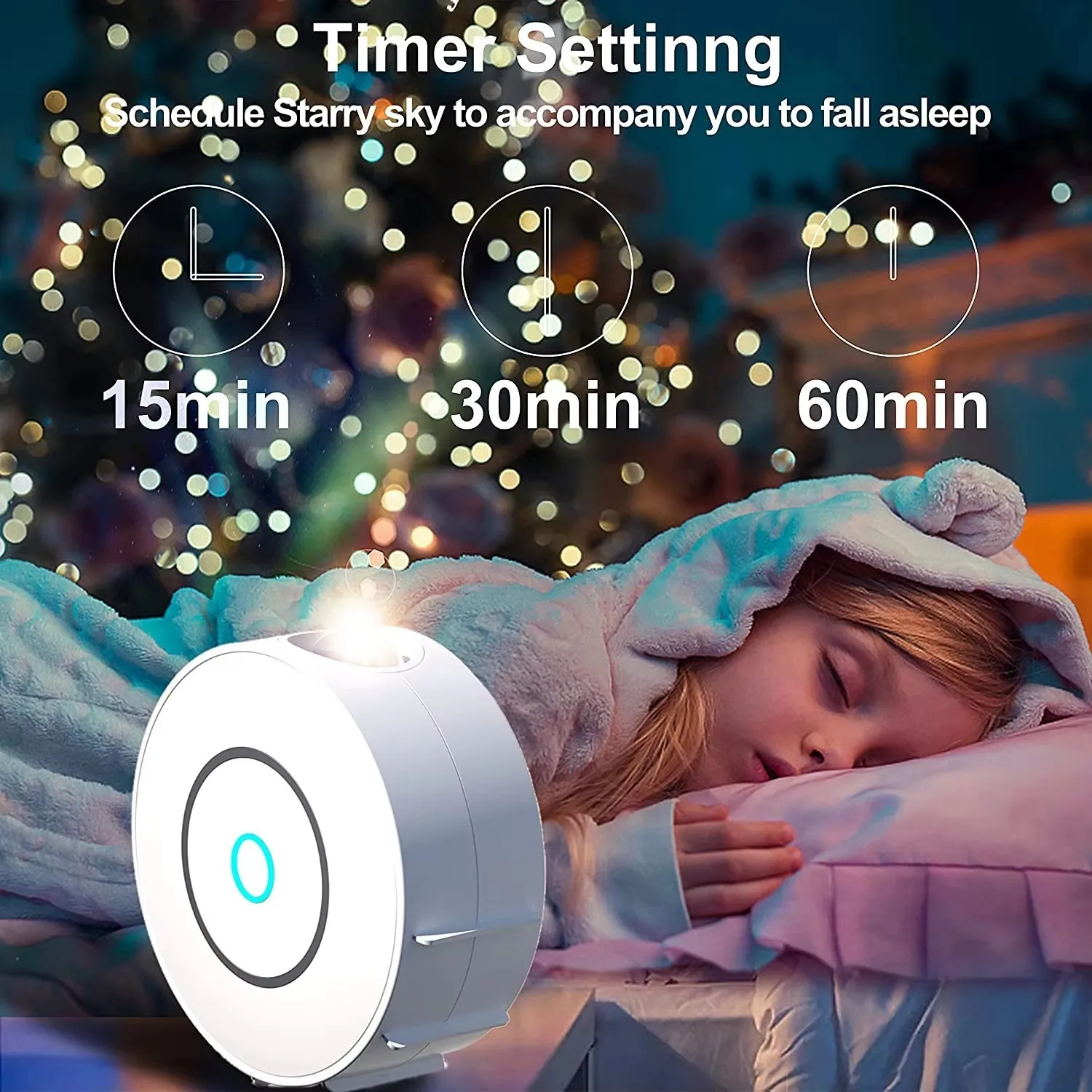 Smart Tuya WIFI Starry Sky Projection Lamp For Home Room Parties Birthday Wedding Night Light Support Google Alexa Control