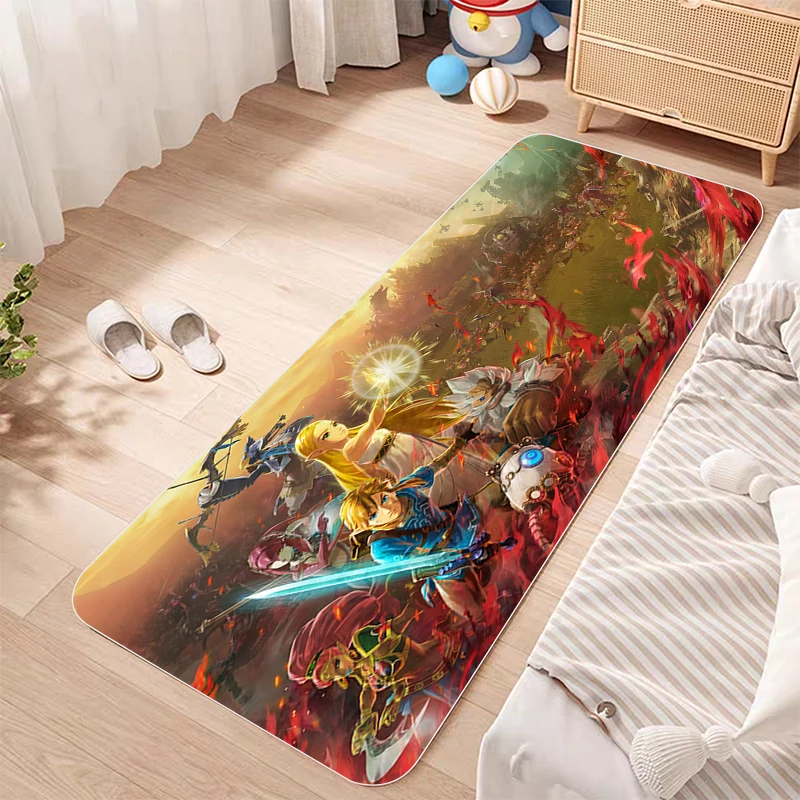 Z-zelda-Z Kitchen Floor Mat Anime Carpet Doormats Welcome Home Doormat Entrance Door Prayer Rug 40x60cm Decor Living Room Rug