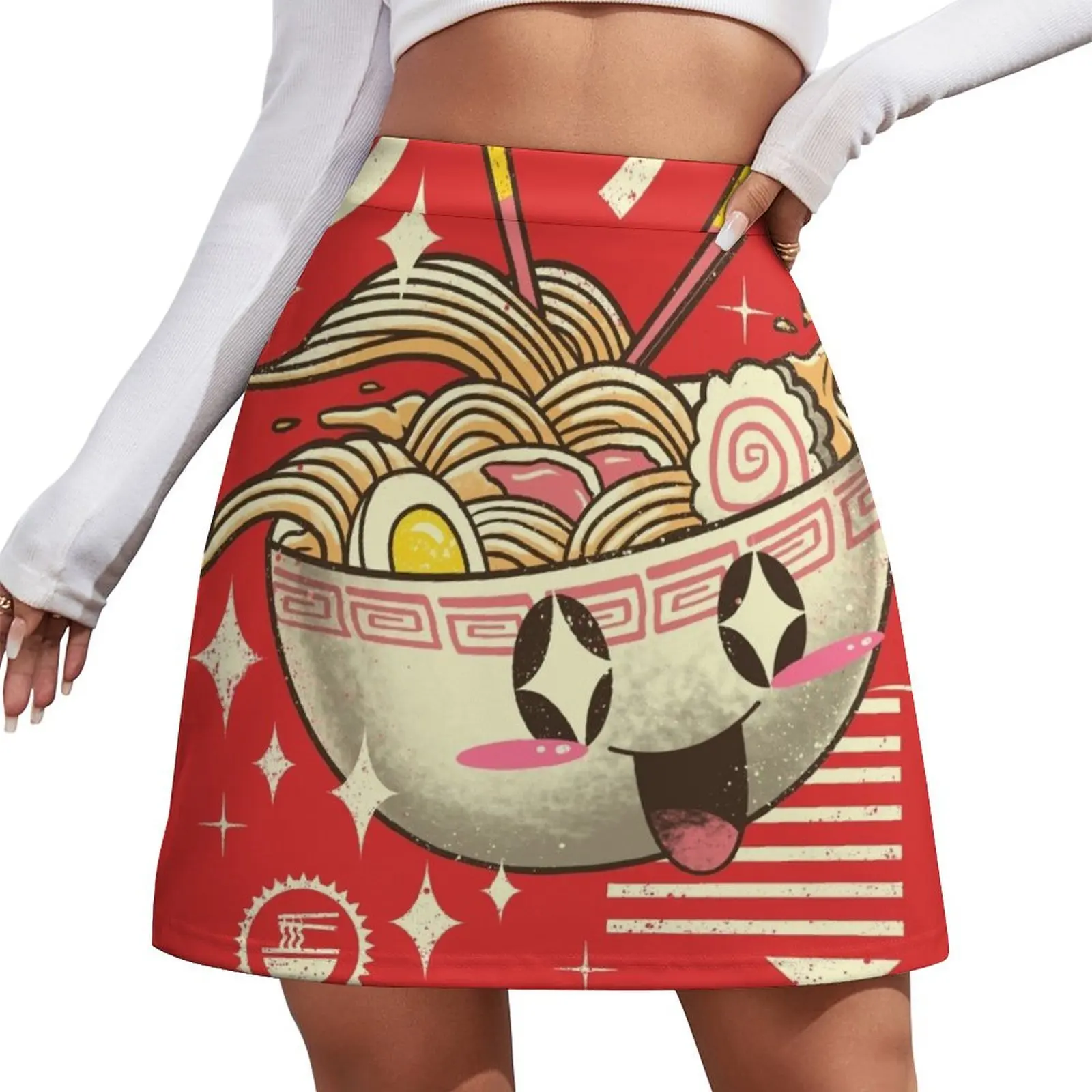

Kawaii Ramen Mini Skirt Female dress Evening dresses Mini Skirt