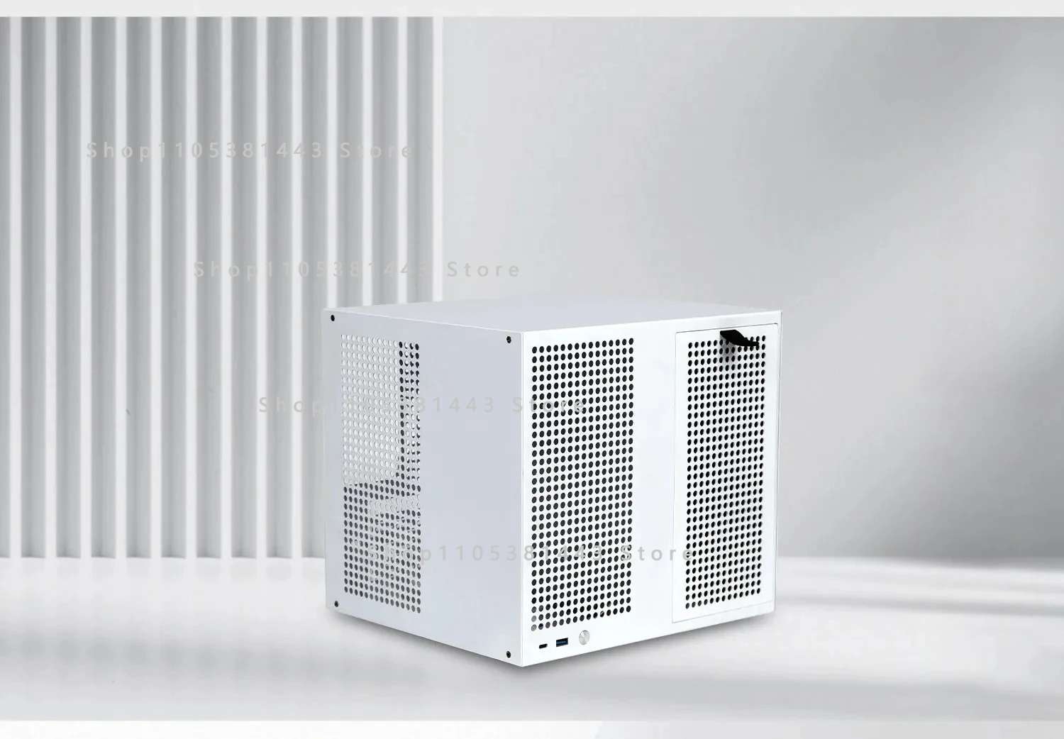 ATX Power Supply, MATX Motherboard, Full-height PCIE, 21.8L Sagittarius 8-bay NAS Chassis