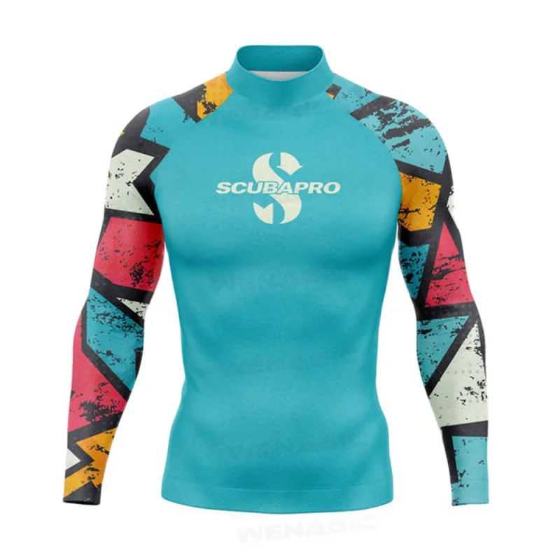 SCUBAPRO Men's Long Sleeve Rash Guard: UPF 50+ Swim Shirt for Surfing & Snorkeling - Sun Block Water Sports Top
