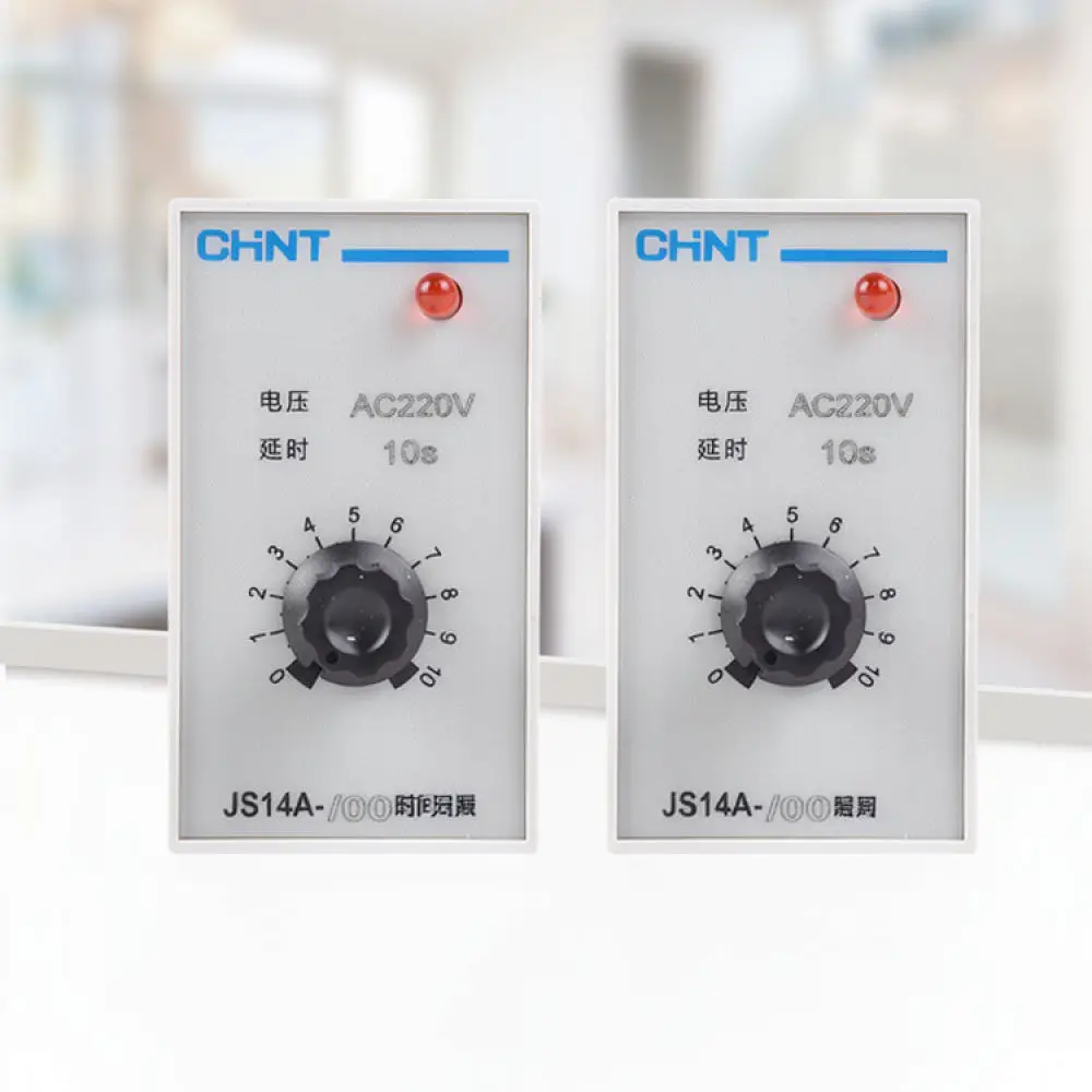 For For Chint JS14A Electronic Timing Relay Industrial Automation Switch Electrical Control Delay Module Device 220V