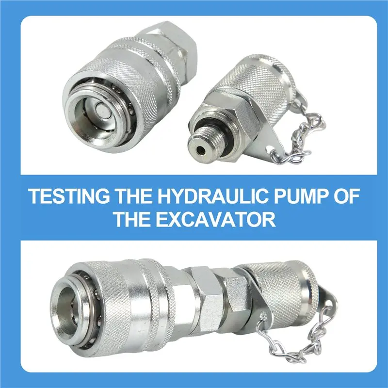 WORTHOWN-G1/8 Female Head Hydraulic Pressure Test Coupling For Cat CASE PD Series Couplers Parts For Cummins Engines