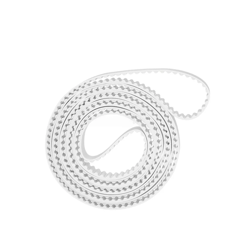 HTD 14M White PU Closed Loop Timing Belt Perimeter 1848mm-2338mm Width 25/30/40/50/60/80/100mm Polyurethane Synchronous Belt
