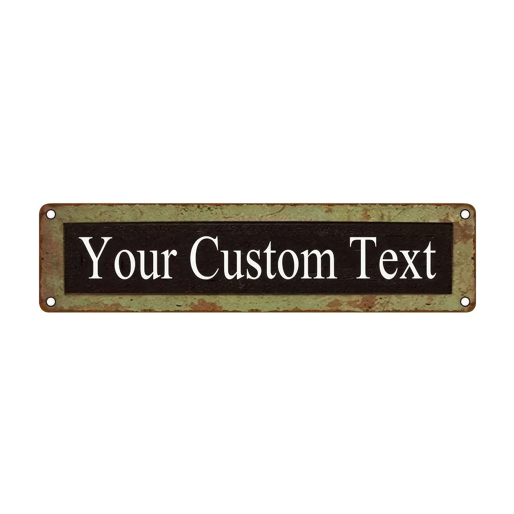 CIFbuy Personalized Metal Sign Custom Text Vintage Aluminum Plaque Office Wall Decor Decorative Use Only