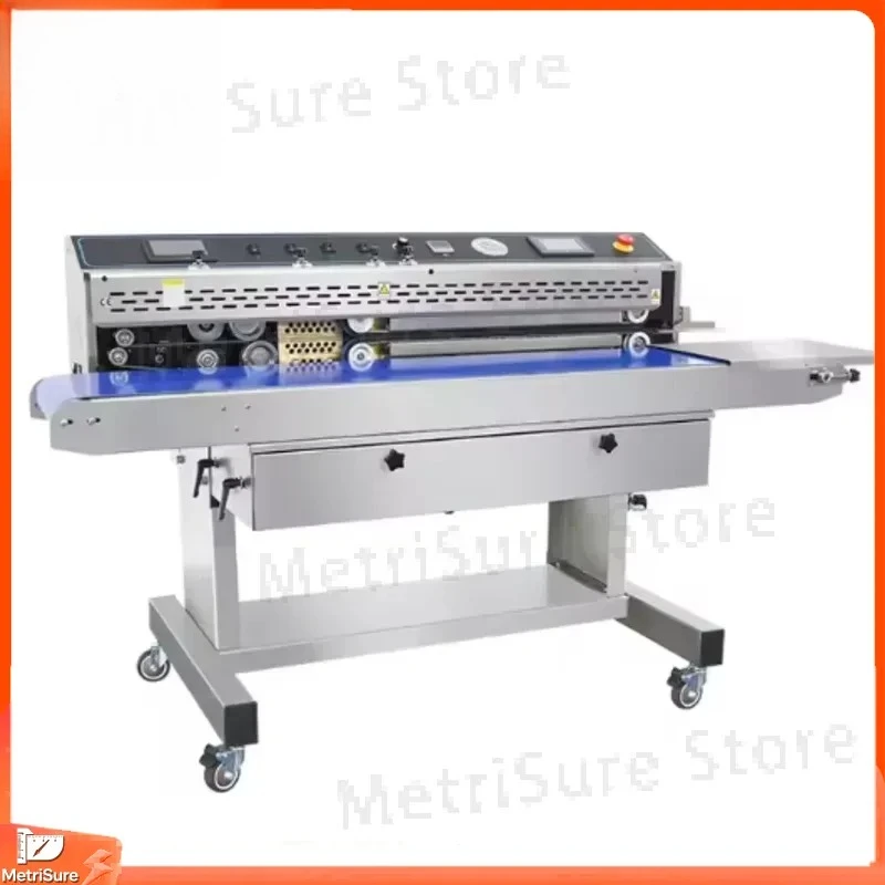 High-Speed Automatic Vacuum Sealer with Continuous Belt Sealing for Nitrogen Packaging Plastic Bags Food Vacuum