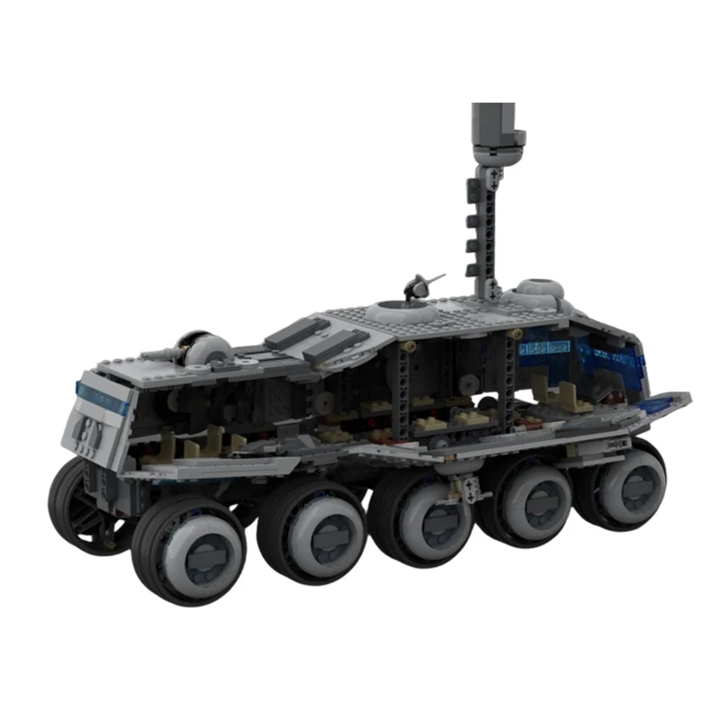 1156PCS MOC-238805 Juggernaut Turbo Tank Space War Battle Movie Model Building Blocks Bricks DIY Creative Assembly Toy Xmas Gift