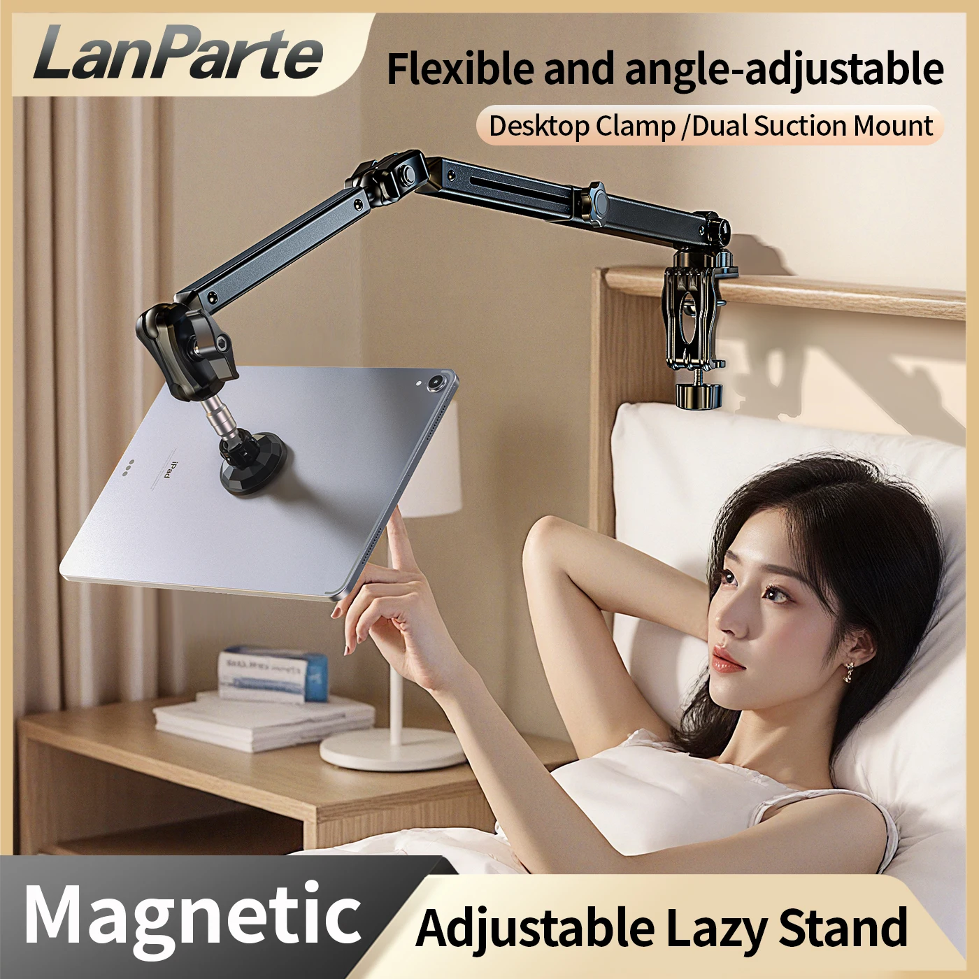 lanparte-tablet-stand-for-deskipad-holder-clamp-mount360°-adjustable-arm-mount-for-ipad-pro-air-galaxy-tabs47-135-tablets