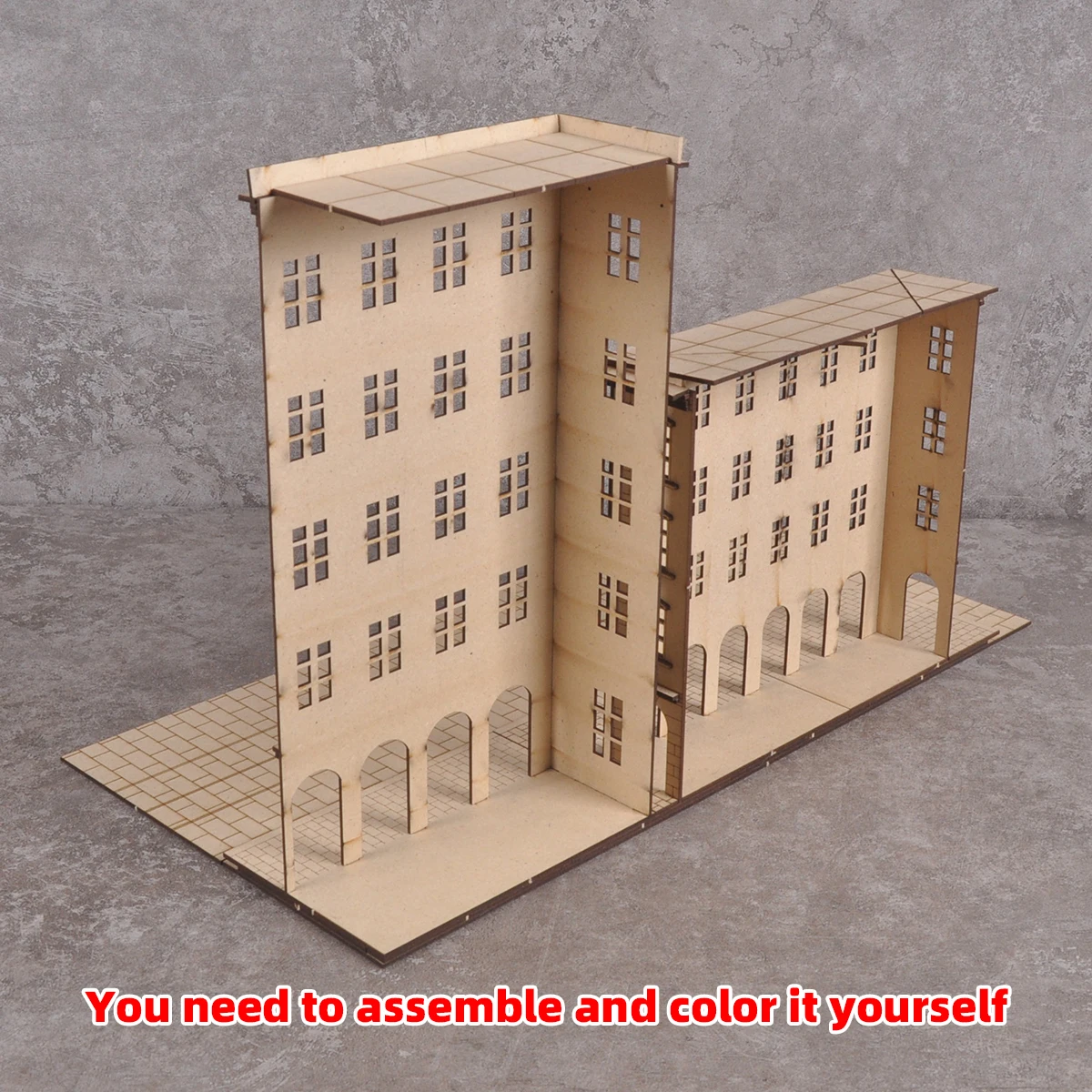 Montage-Set für Architekturmodell-Dioramen, Maßstabsmodell-Kit, Panzer, Holz-Displaybasis, Auto-Displayständer 1/35/43/48/64/72/87/150 HO Z – Detail 7
