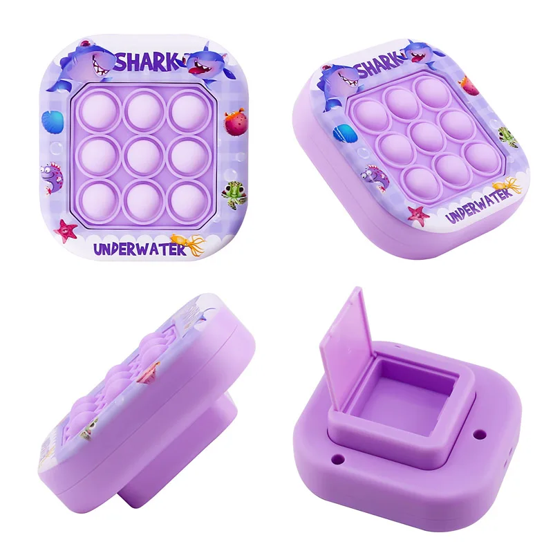 かわいいキーホルダー型スピードプッシュゲーム機、押して遊ぶ、ストレス解消、面白い感覚玩具、子供、女の子、男の子向け