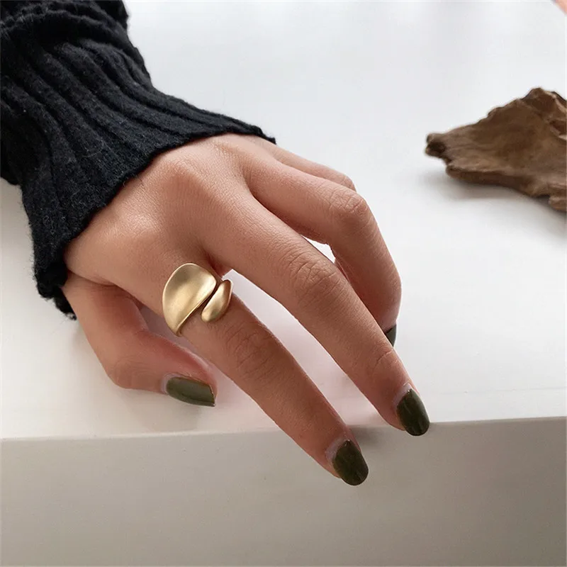 Fashion Simple Open Rings For Women Korean Fine Street Girl Wedding Ring Adjustable Knuckle Finger Trendy Romantic Party Jewelry