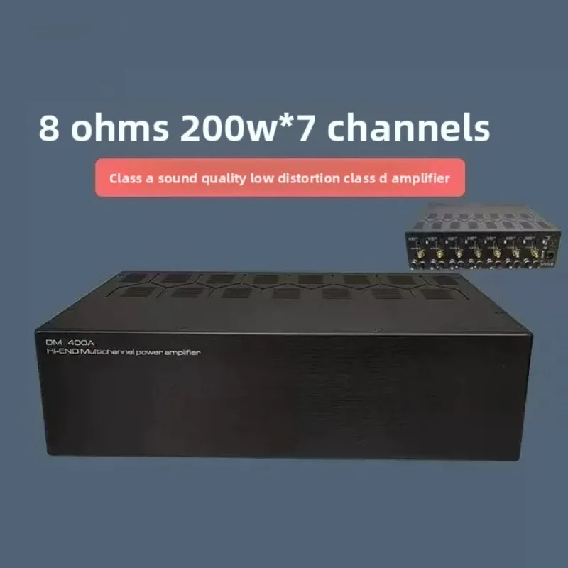 Cinema 7.1 HI-END Multi-channel Class A D Low Distortion High-end Power Amplifier ET400A