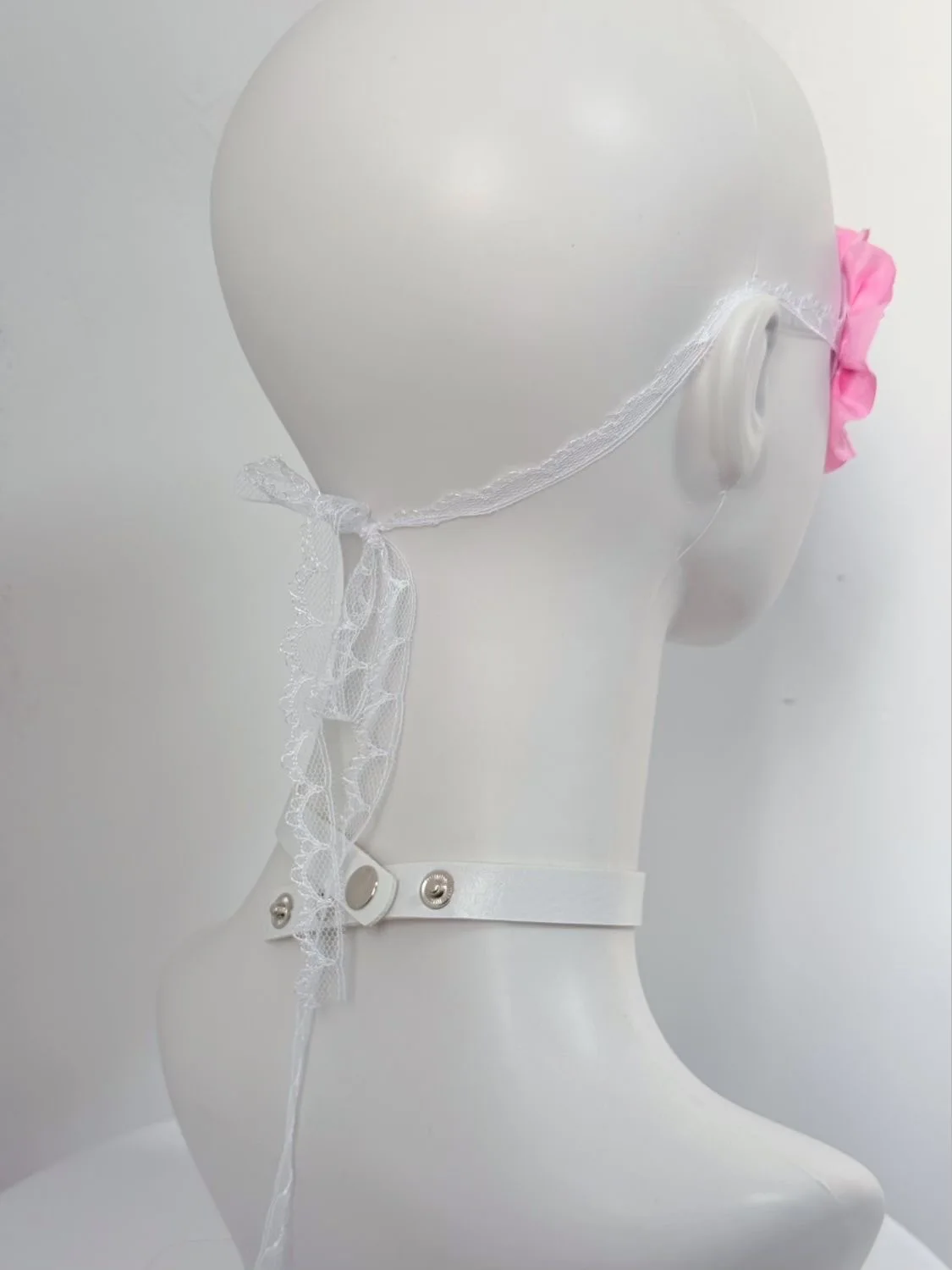 2025 New Original Pink Medical Series Eye Patch Y2K Lace Heart Subculture Soft Girl Cosplay Eye Shade Adjustable