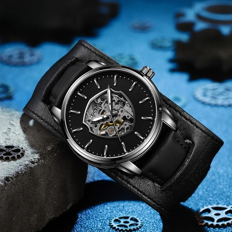 

Master Series Personalized Minimalist Skeleton Automatic Mechanical Movement Waterproof Watch Men's Mechanical Watches