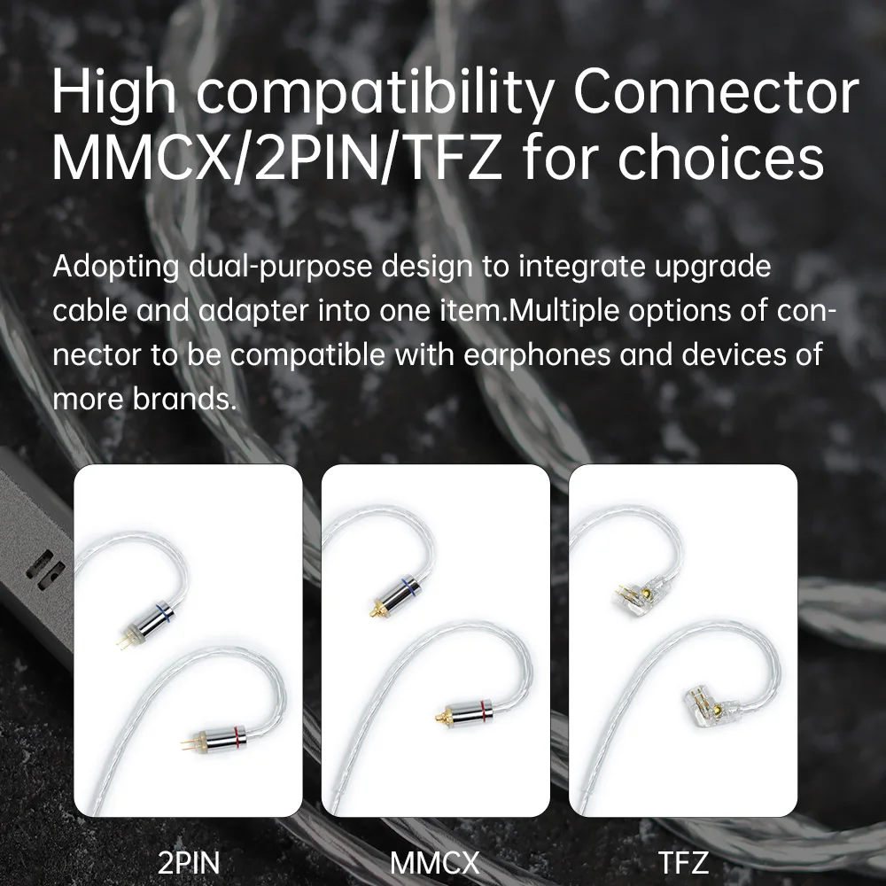 ARTTI Mate High-Quality Type-C Decoding Earphone Cable with Microphone Compatible with MMCX/TFZ/0.78mm Earphones In-Line Control