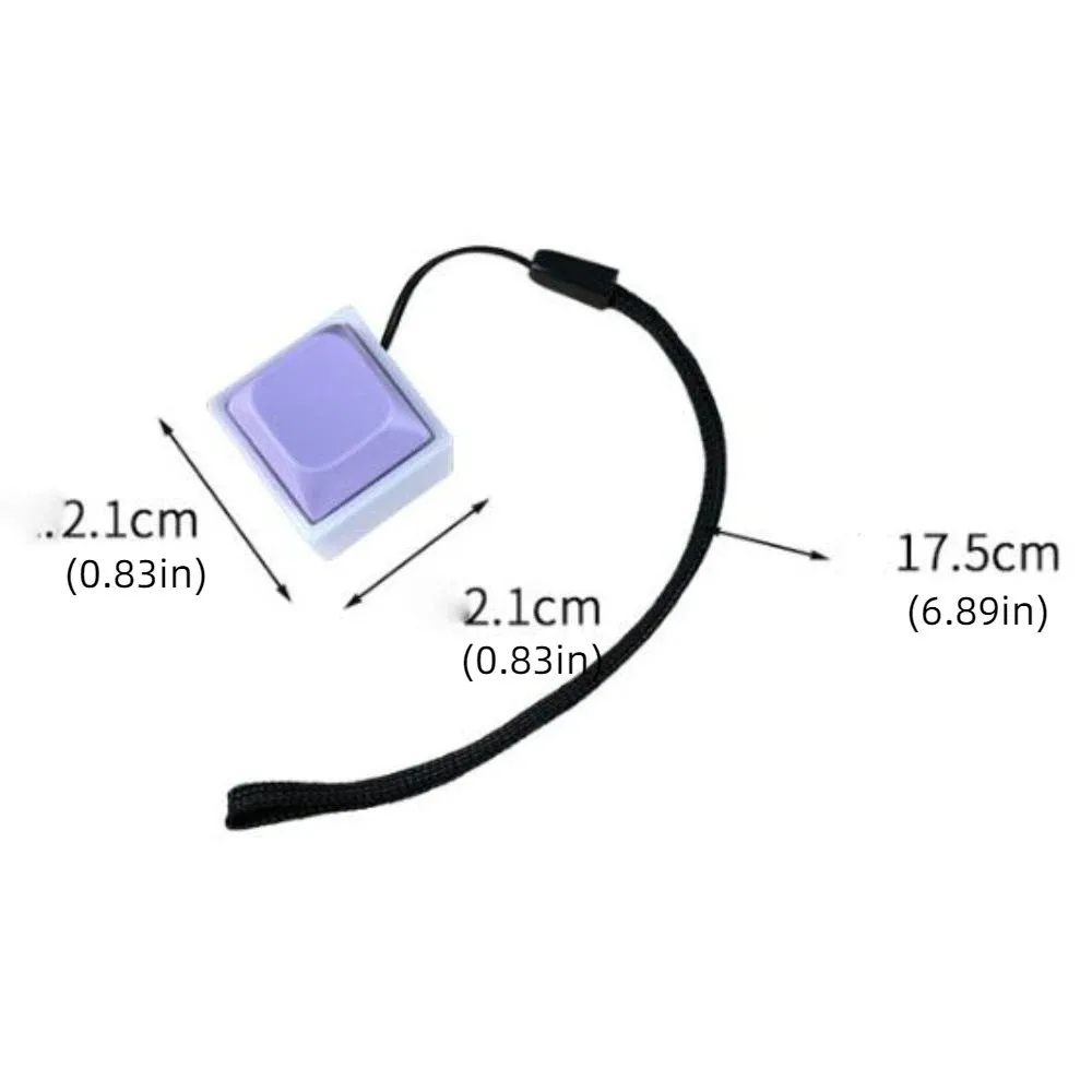 انقر فوق زر الإصبع زر المفاتيح ABS لوحة المفاتيح التبديل الميكانيكية التبديل المفاتيح دون ضوء LED مضحك