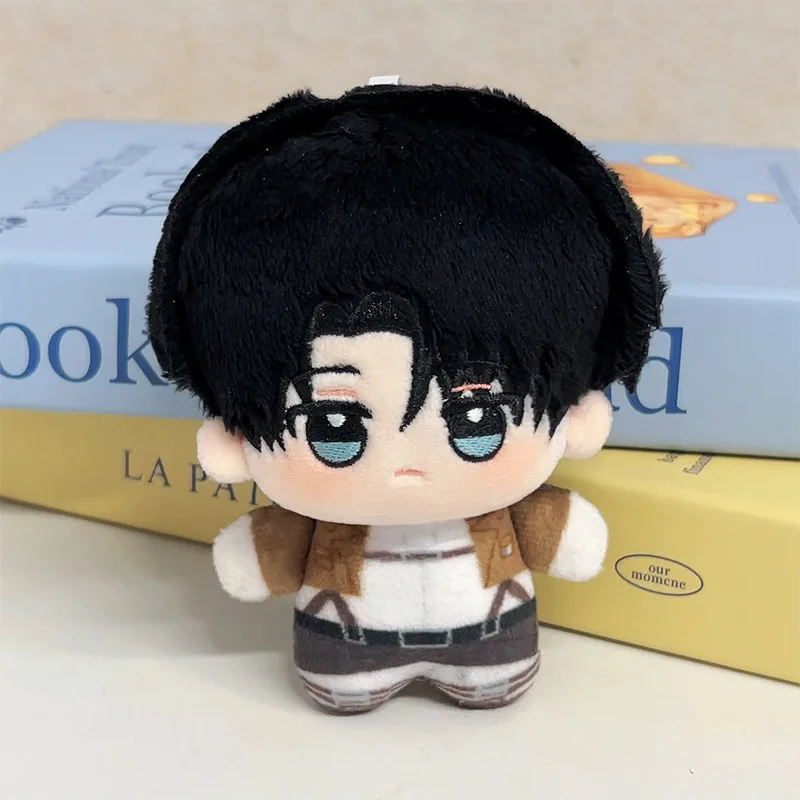 10cm Levi Ackerman Plush Dolls Pendant Soft Attack on Titan Keychain Plush Toys Ackerman Mini Kids Holiday Birthday Gift