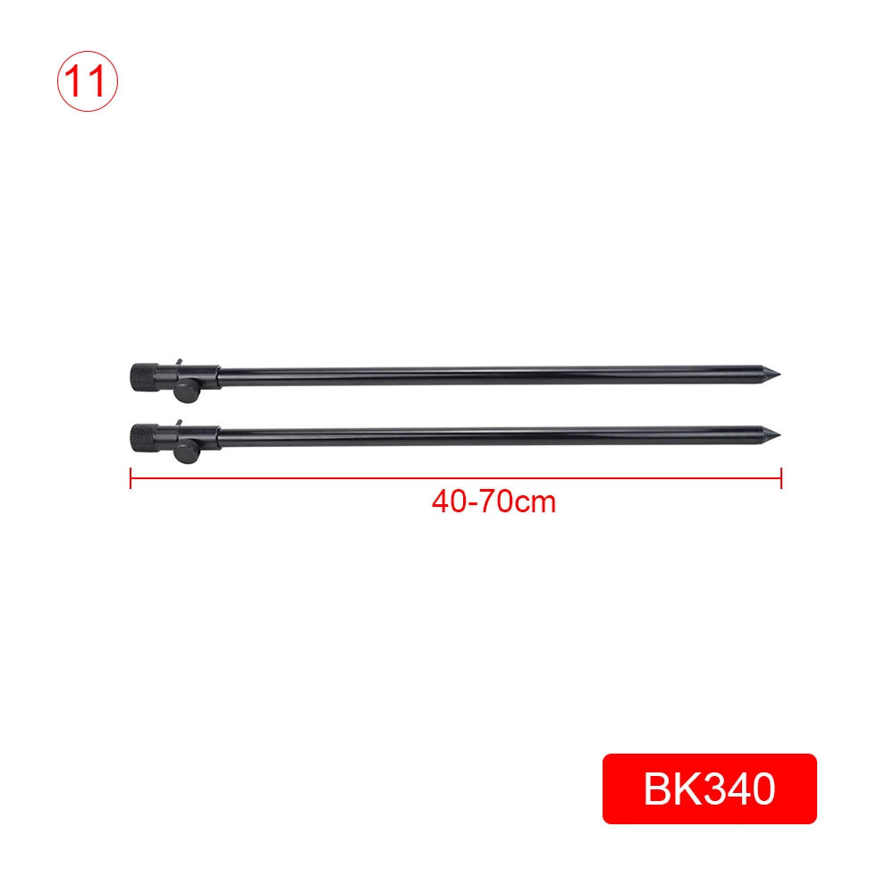 Hirisi Karpfen Angelrute Pod Bank Stick und Buzz Bar Angelrute Rest Kopf Angeln Zubehör 6
