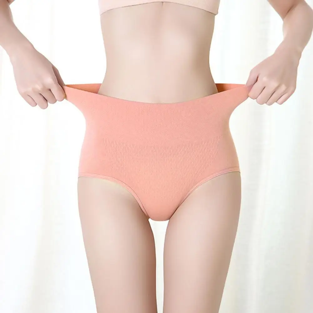 Women Nylon Soft Women Underwear High Waist Women\'s Underpants Soft Breathable 3d Honeycomb Lady Anti-septic Quick Dry Female