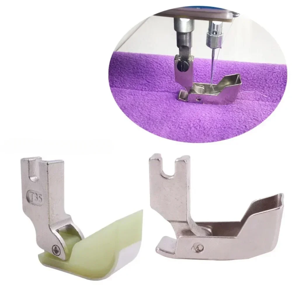 T35 T350 Boat Presser Foot Cotton Type Feet For Cotton Down Jacket Quilting Industrial Lockstitch Sewing Part Metal Presser Foot