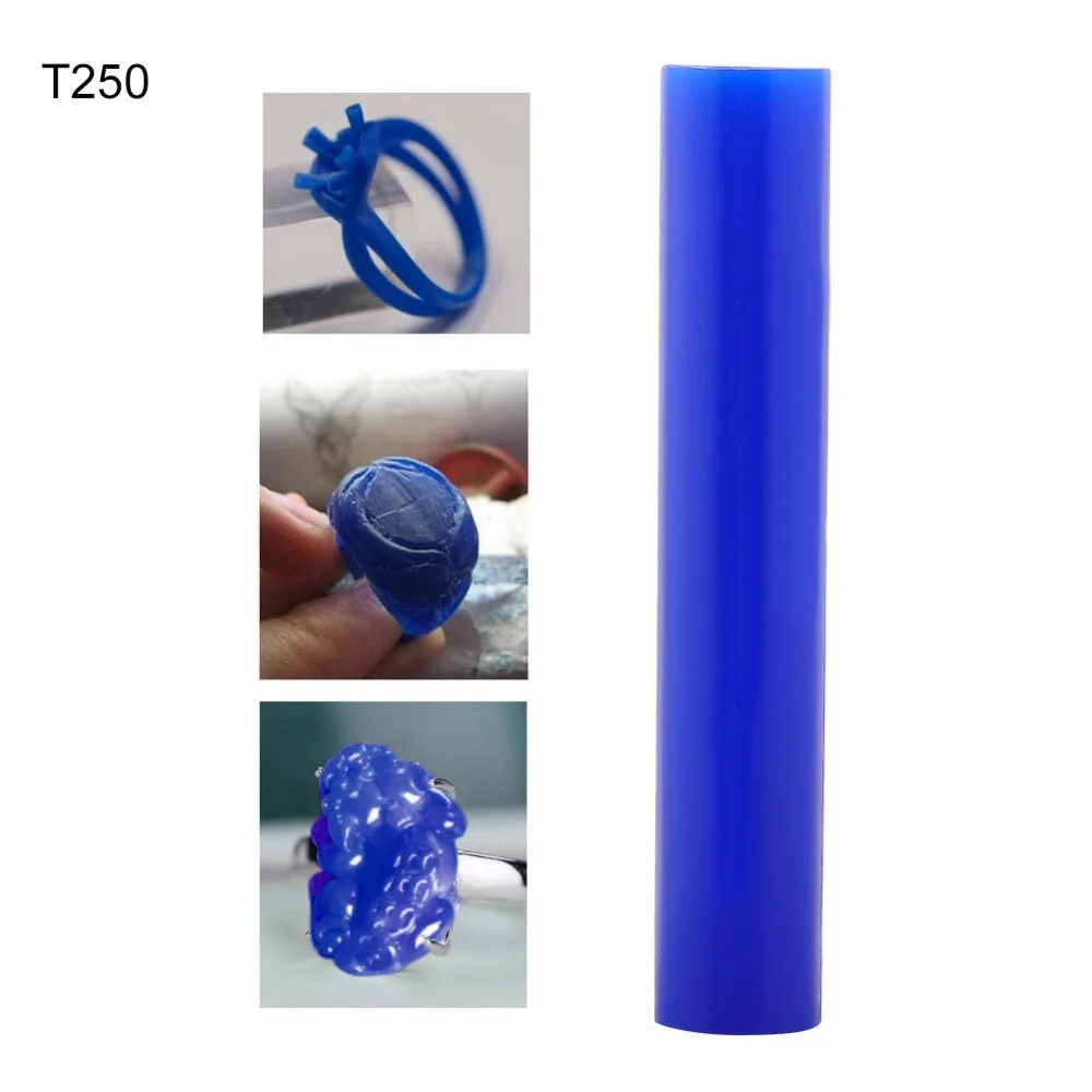 

Professional Hard Wax Blank Ring Mold Hollow Design Blue Color Jewelry Making Tool Wax Casting Tube Jewelry Making