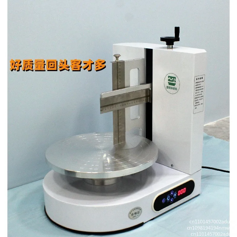 Semi Automatic Round Birthday Cake Cream Butter Spreading Machine Small Tabletop Cakes Chocolate Creams Icing Coating Equipment