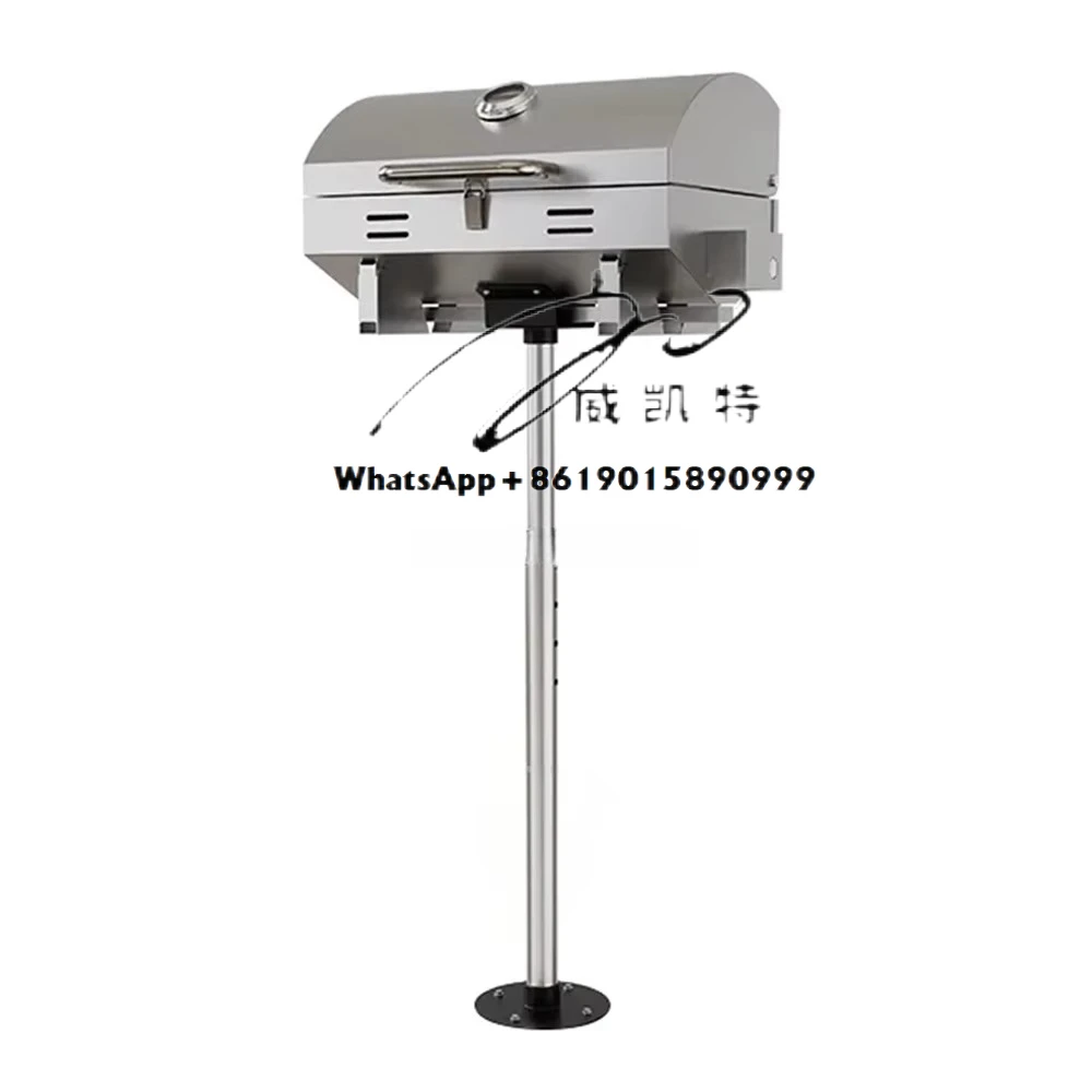 

Морской барбекю Портативный гриль-барбекю из нержавеющей стали 304, вертикальный газовый гриль для лодки