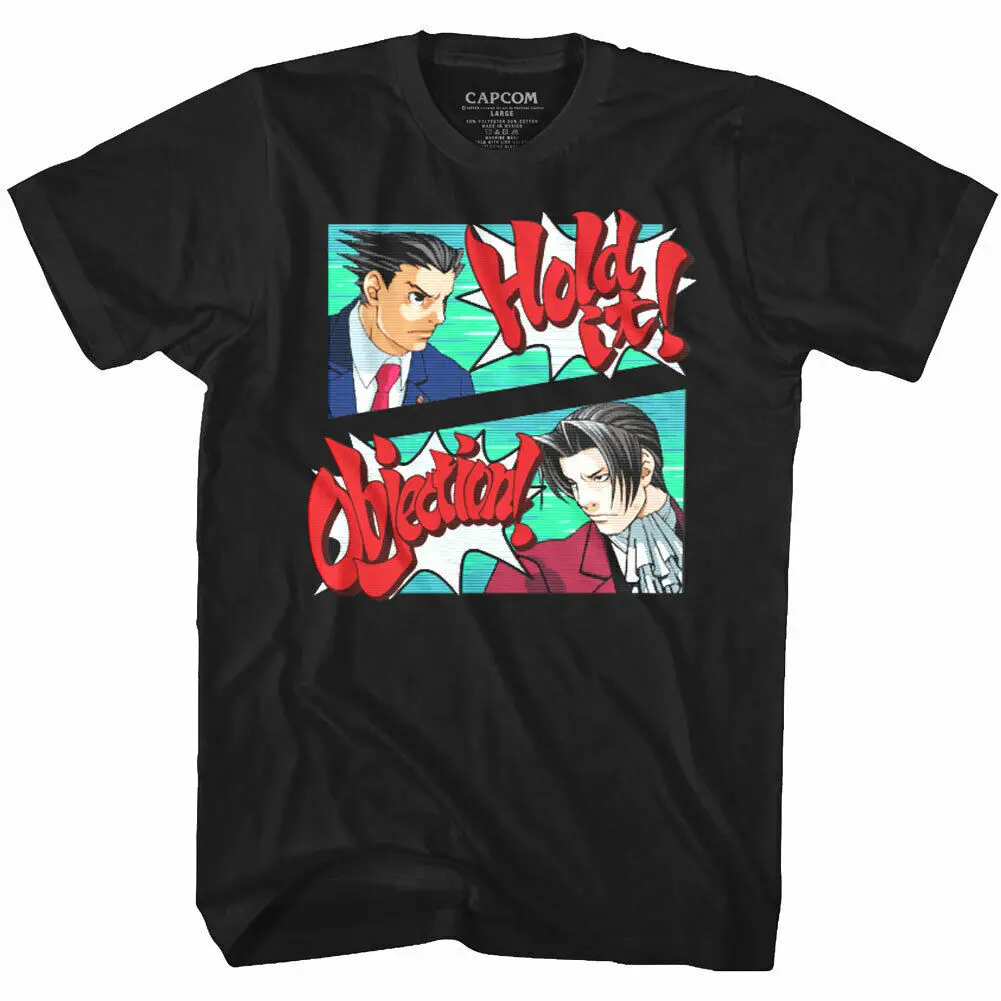 Game Ace Attorney Series Print T-shirt Summer Tee Short Sleeve Tops for Men Women T-shirts Daily Wear Men's Shirts