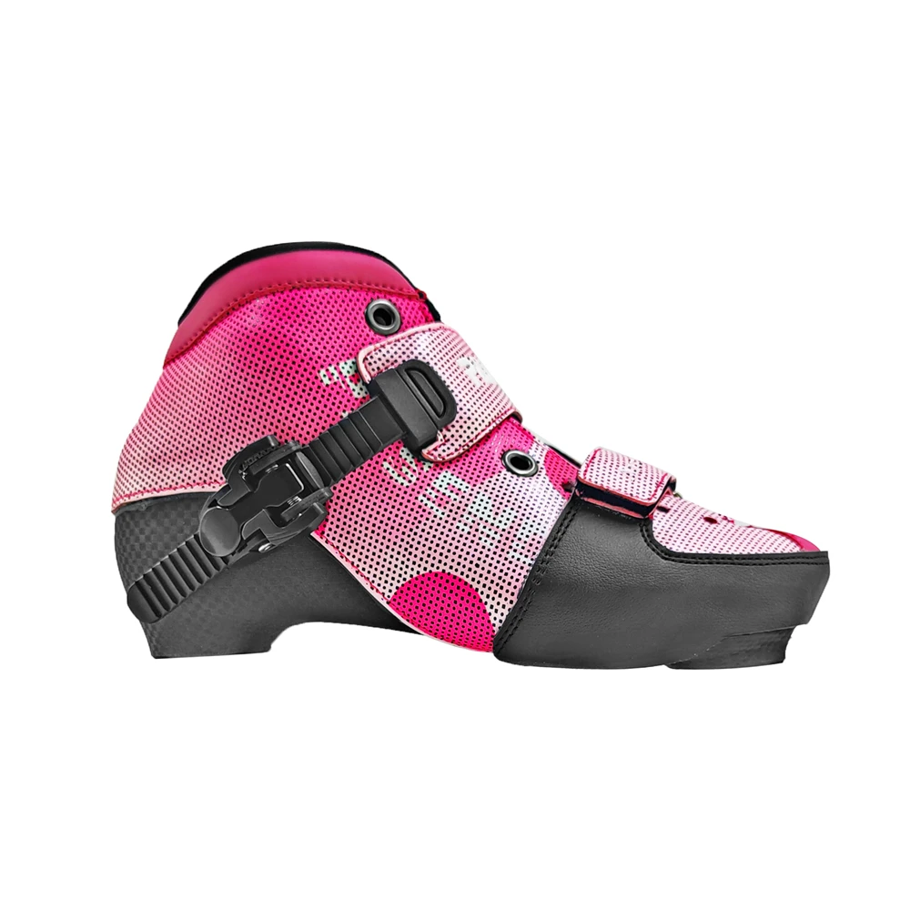 PASENDI – bottes de Skate pour enfants, chaussures de Skate à roulettes réglables, rose et bleu, 4 tailles réglables