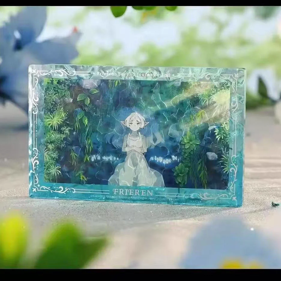 New Arrival: The Buried Lotus Self-Made Peripheral Beautiful Lakeside Acrylic Water Ripple Brick Anime Room Decoration