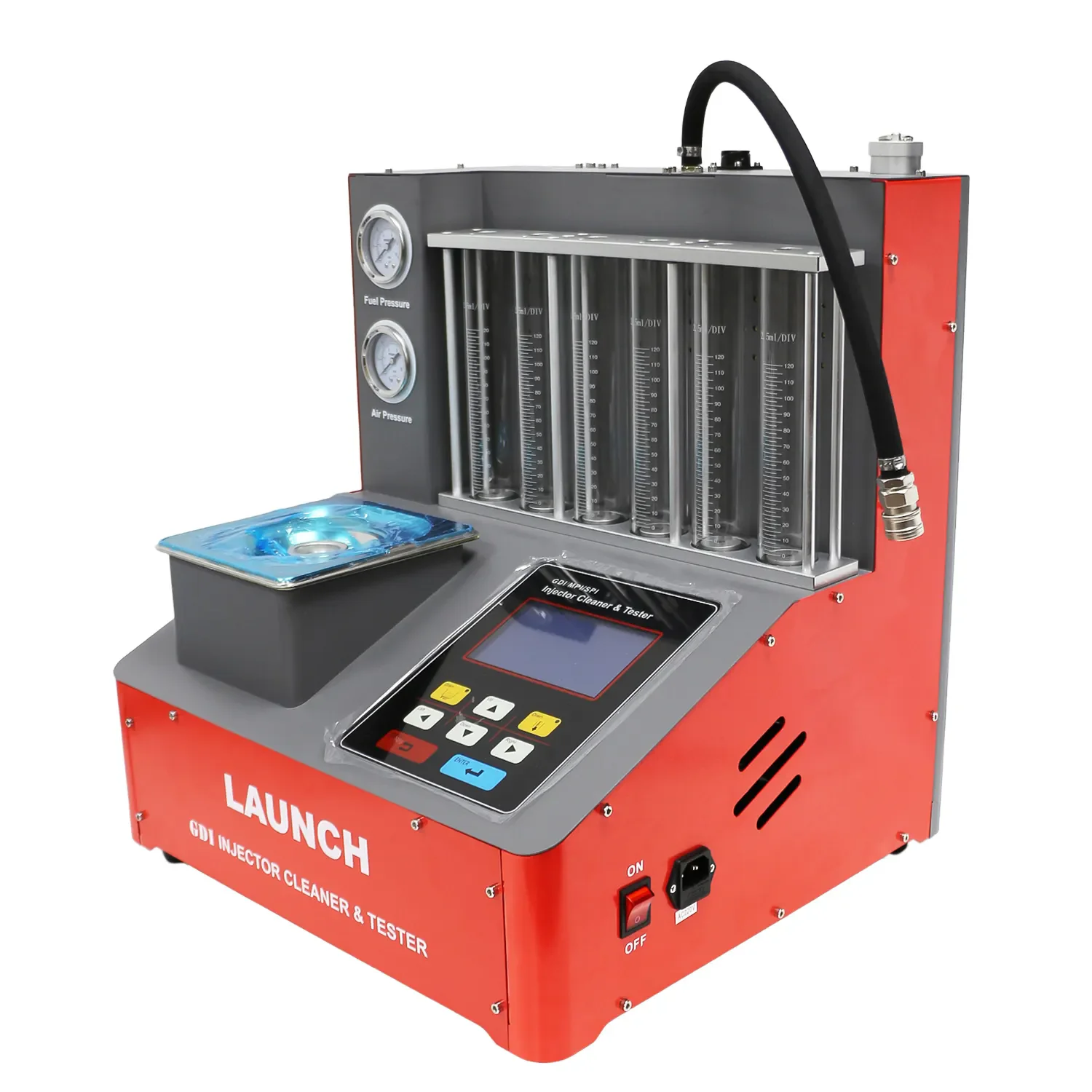 

LAUNCH Injector Clean Machine GDI EFI SFI Ultrasonic Direct Inject Fuel Universal Injector Clean Machine CNC 801A
