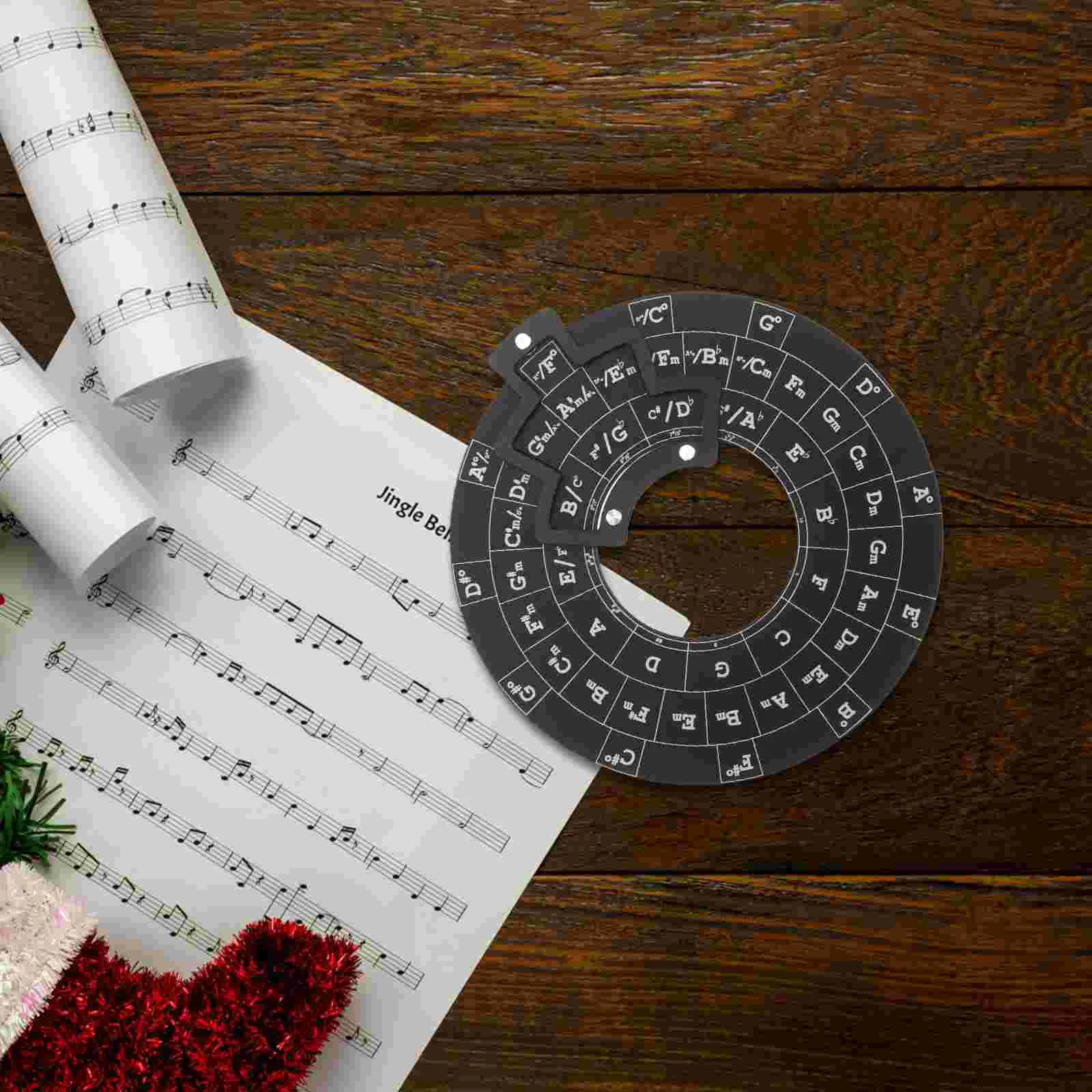 

Music Theory Learning Tools Circle Wheel Instrument Melody of Fifths for Instruments Musicians Chord