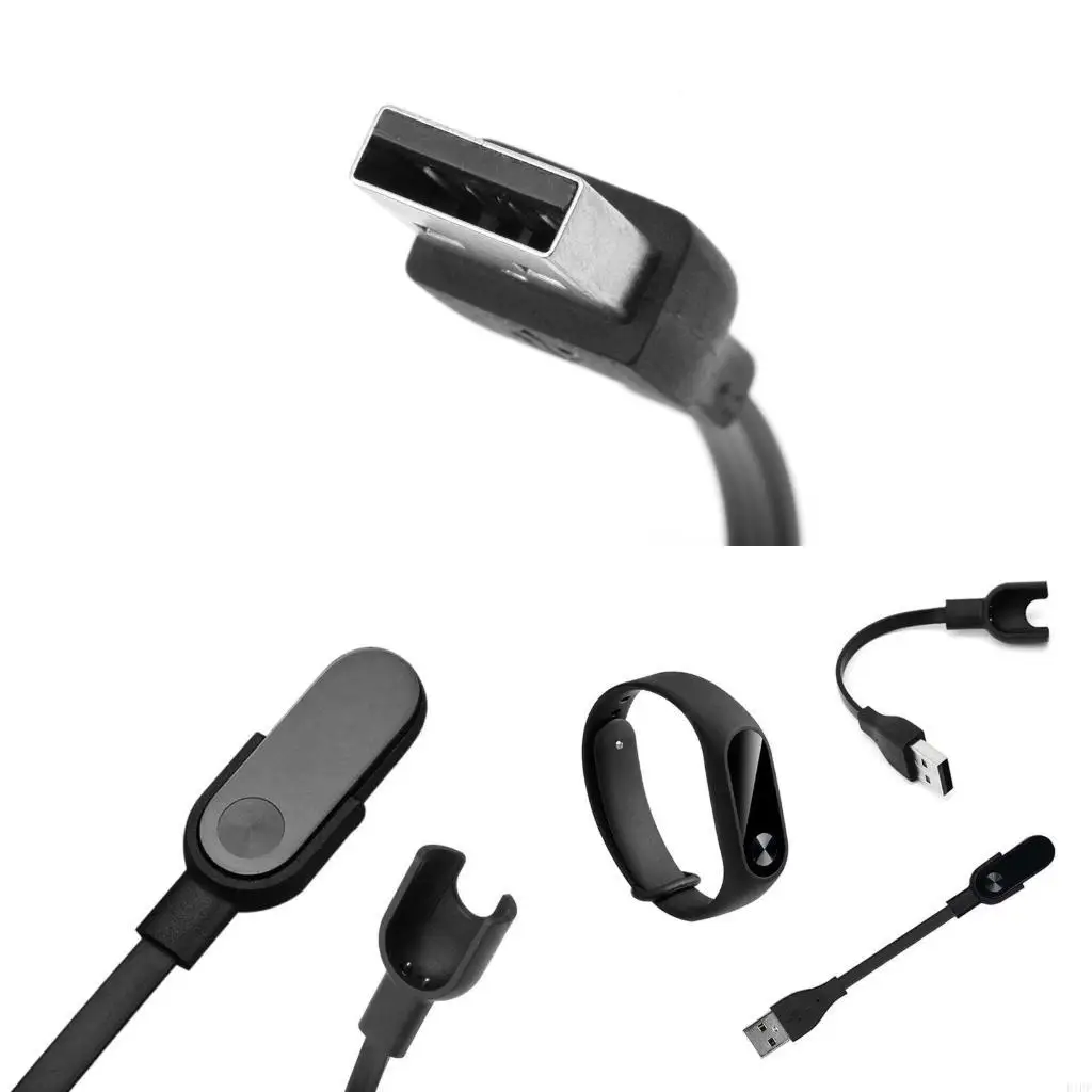 E1PF New Replacement USB Charging Cable Cord For Mi Band 2 for Smart Watch