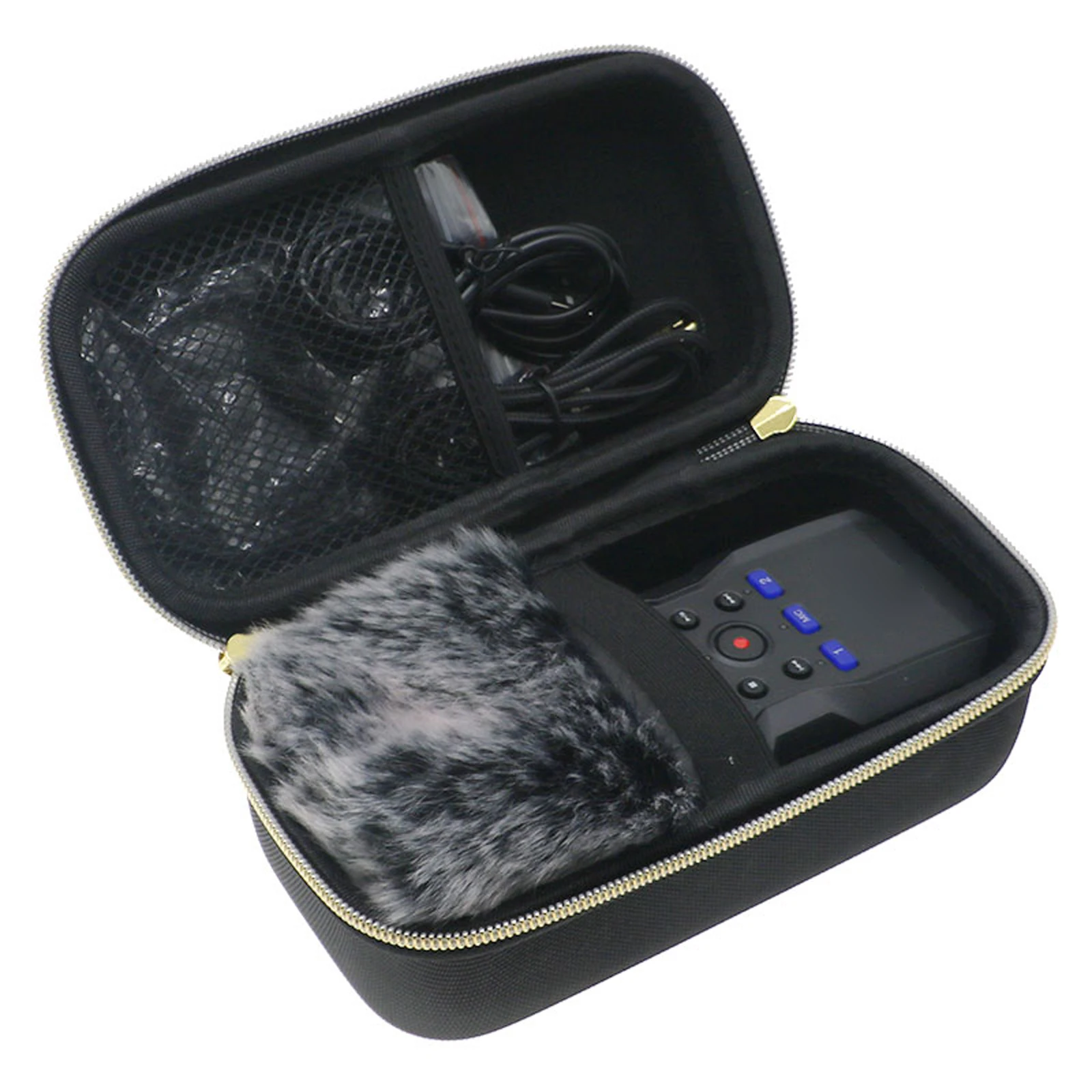 For Zoom H4essential EVA Hard Case Wear Resist Dual Zippers Recorder Organizer Bags for Studio Recording Carring